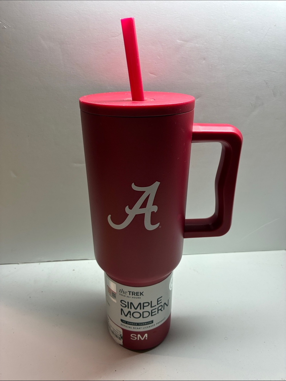 NCAA Alabama Crimson Simple Modern Trek Tumbler - 40oz